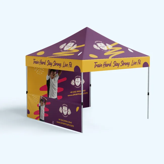 Marquee before your design is applied