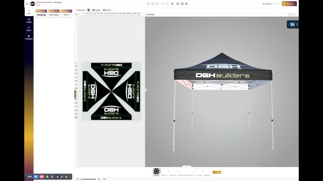 Live 3D Design Preview — open in the Branding Hype Live Design Studio